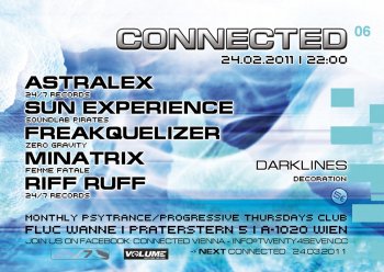Bild zu CONNECTED  - der monatliche Psytrance/Progressive Donnerstag !