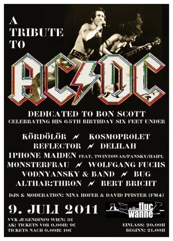 Bild zu A Tribute to AC/DC. Dedicated to Bon Scott Celebrating His 65th Birthday Six Feet Under.