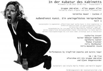 Bild zu In der Kubatur des Kabinetts  - der kunstsalon im Fluc zeigt: