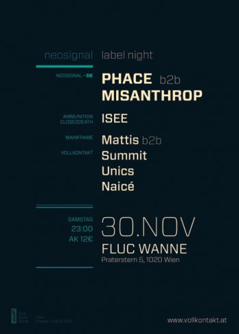 Bild zu VOLLKONTAKT pres. NEOSIGNAL NIGHT with PHACE & MISANTHROP (DE)