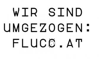 Flyer für WIR SIND UMGEZOGEN: FLUCC.AT